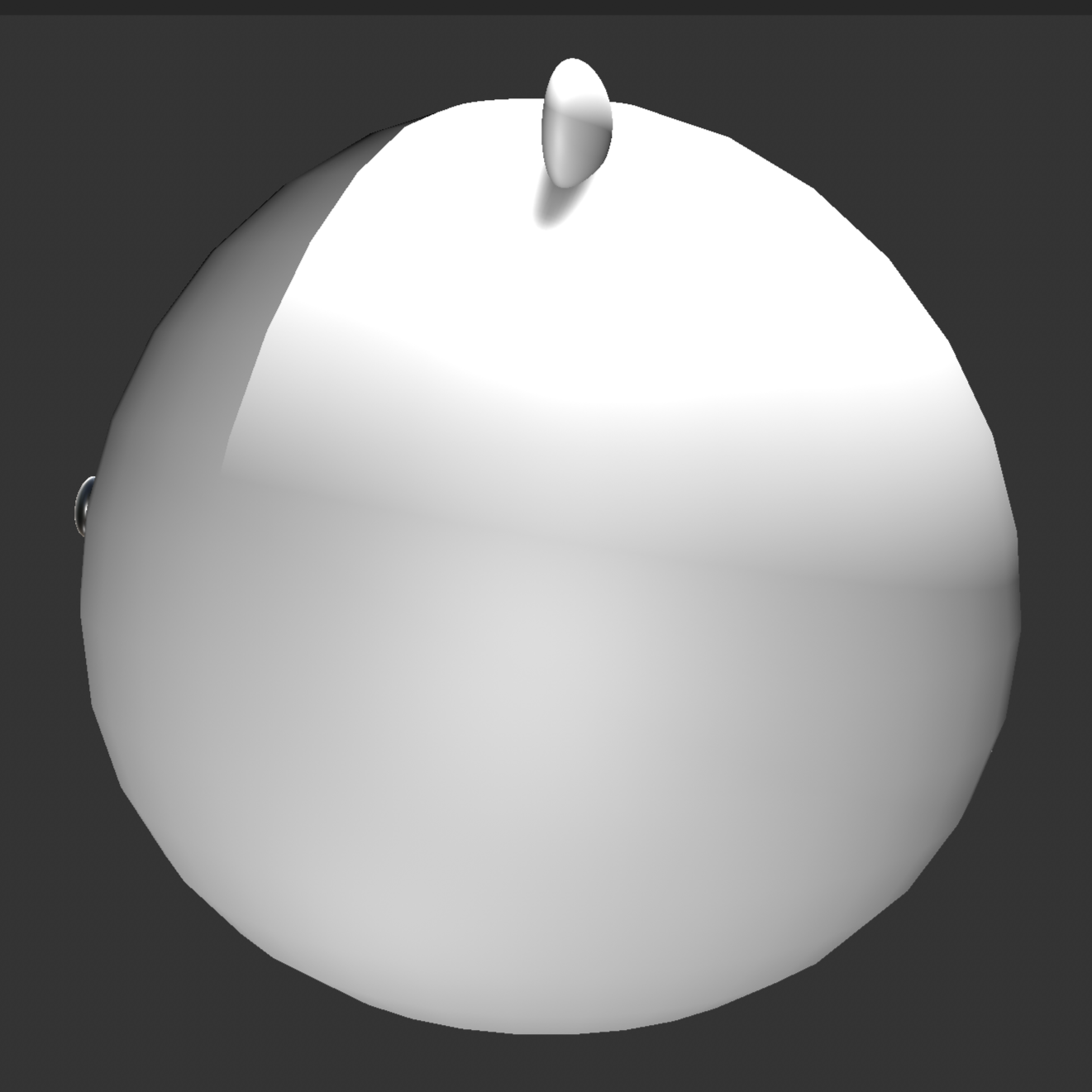 Back view of the finished plush toy model