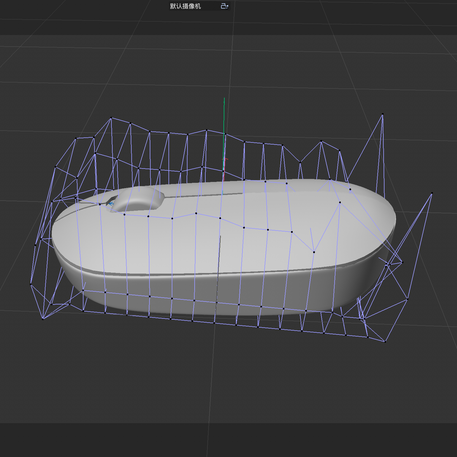 3D mouse model using an FFD cage to adjust the base size, height, and overall proportions